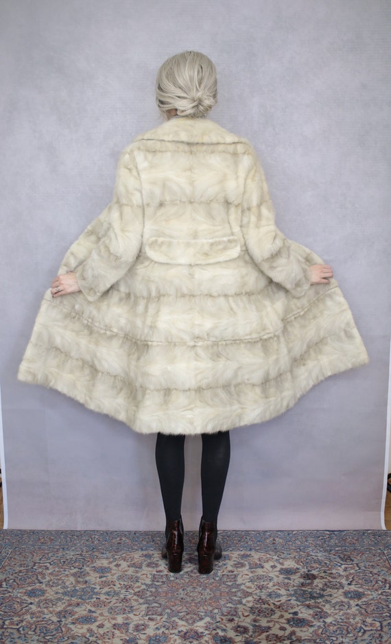 Size S | 5-in-1 Vintage grey mink fur coat {Vinta… - image 2