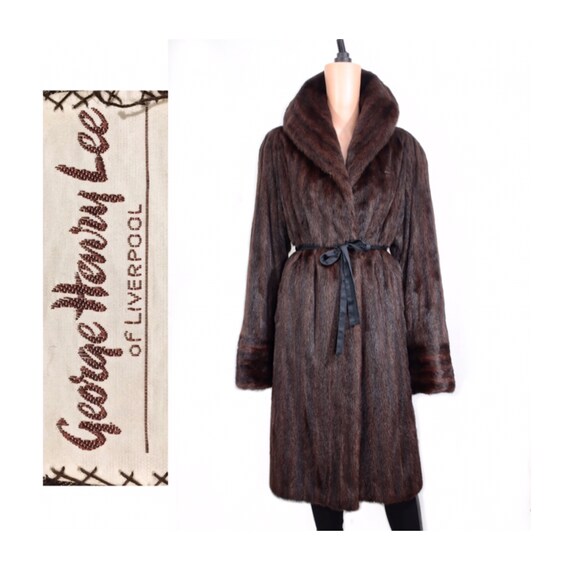 1970s mink/marten long fur coat {Vintage mink fur/