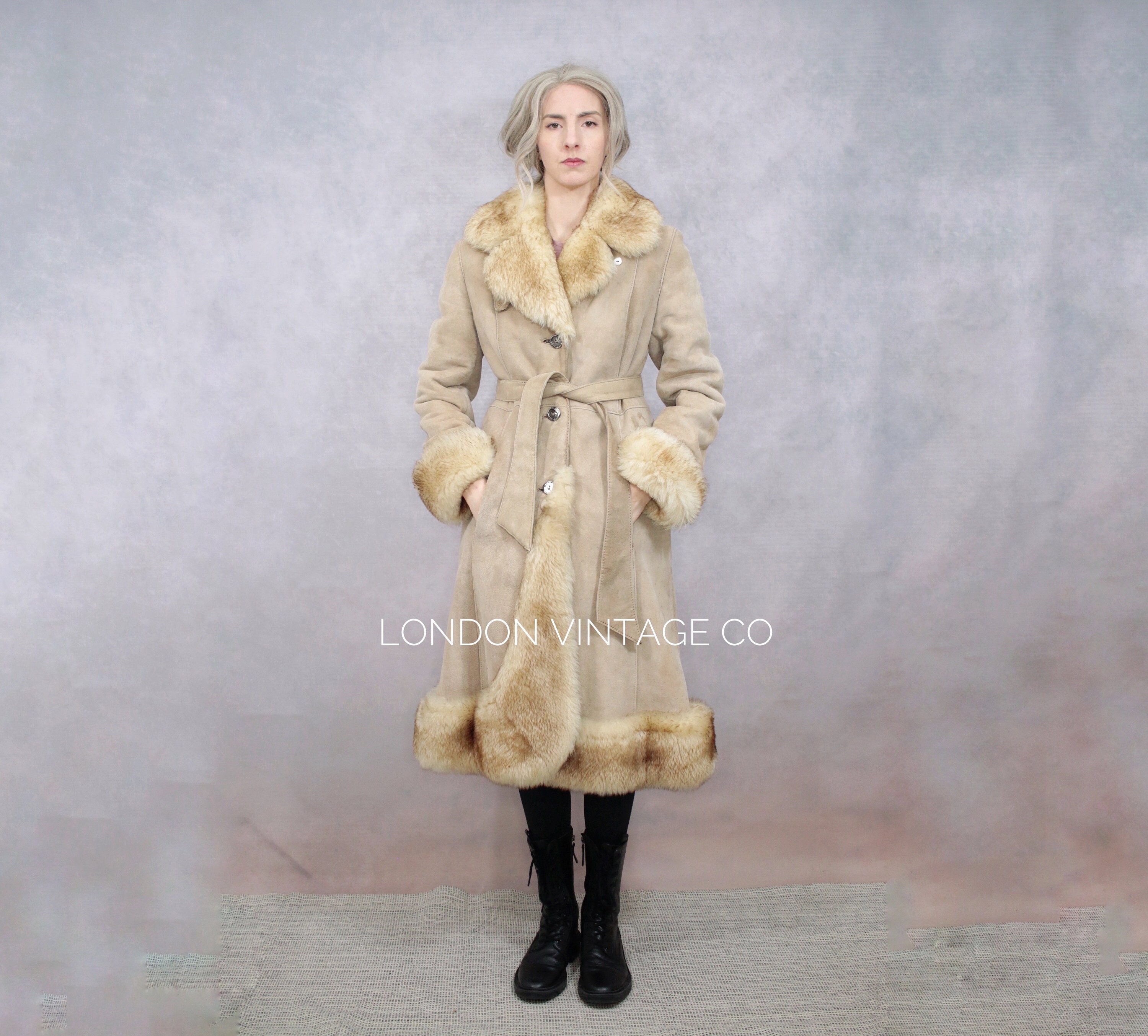 Gray Mink Coat With Silver Light Fox Hood, Real Mink Fur Coat, Real Fur  Coat, Luxury Fur Coat 