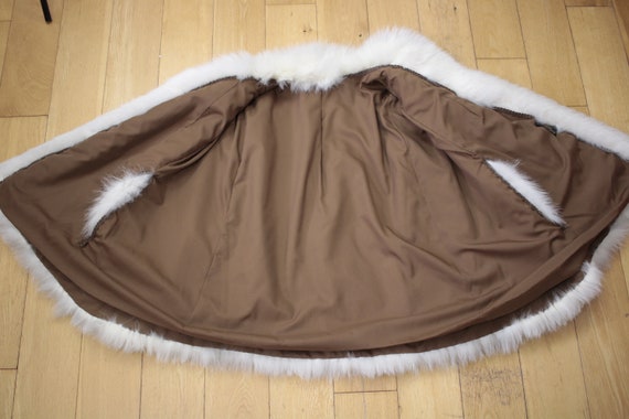 Size M | Vintage white fox fur cape {Vintage fox … - image 7