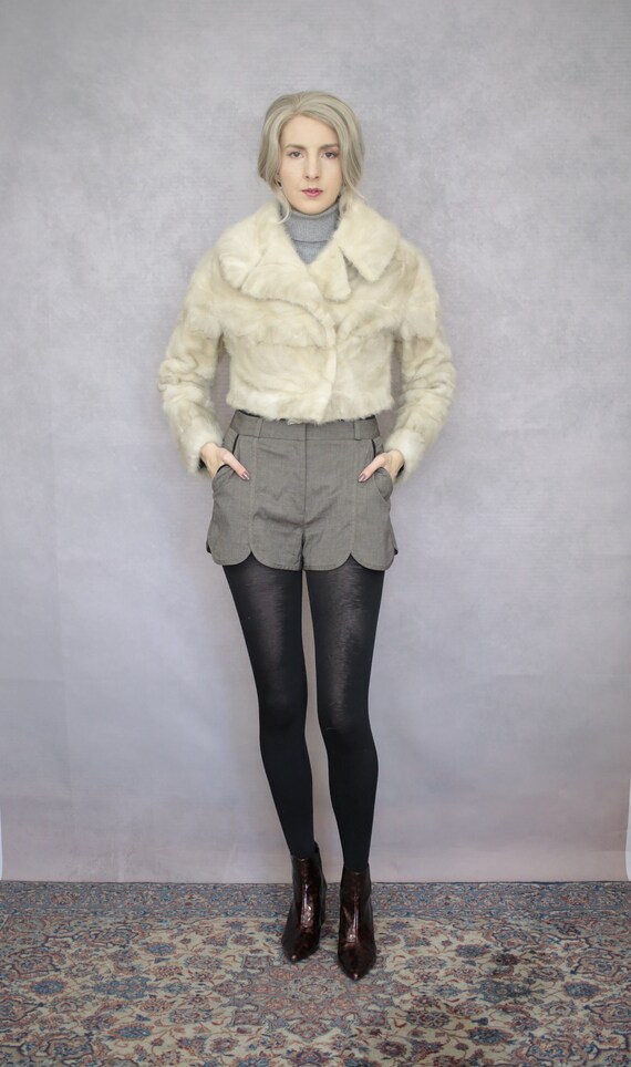 Size S | 5-in-1 Vintage grey mink fur coat {Vinta… - image 6