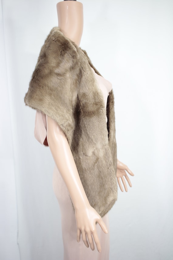 1950s-1960s musquash fur stole {Vintage fur/real … - image 4