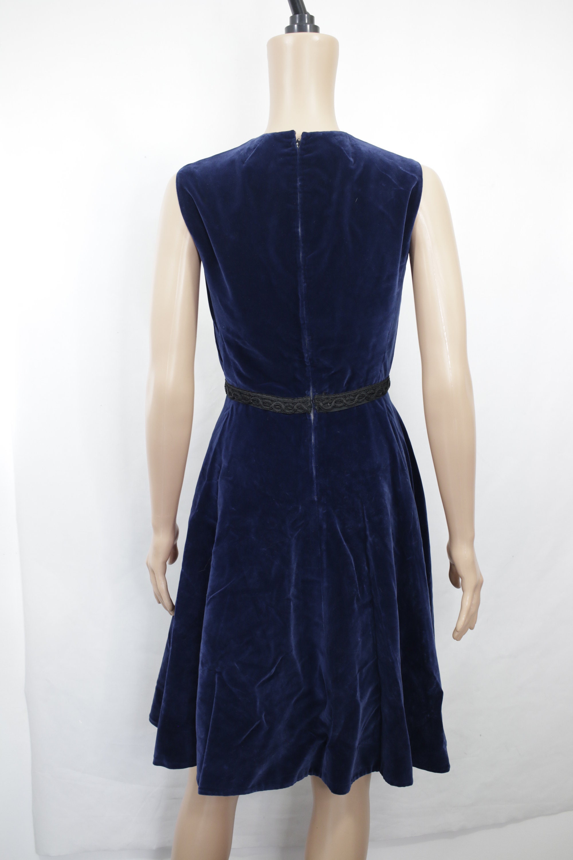 90s-00s Royal Blue Velvet Skater Dress {vintage Velvet Dress/blue Velvet  Dress/1950s Style Blue Dress/pin up Dress/blue Vintage Dress} - Etsy Israel