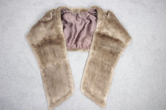 1950s-1960s musquash fur stole {Vintage fur/real … - image 6