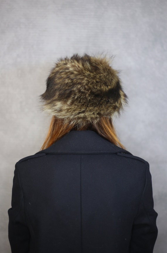 Size S | Vintage Raccoon fur hat {Vintage Raccoon… - image 3