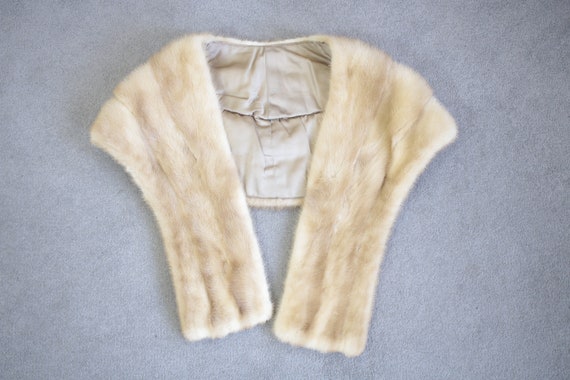 Size S | 50s-60s mink fur wrap {Vintage mink fur/… - image 6