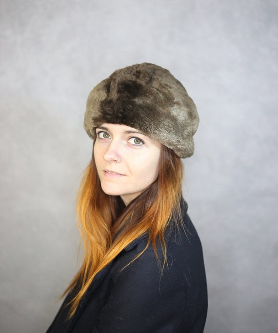 Size S | Vintage Sheared Fur Winter Hat {real Fur Hat,beaver  display picture 1