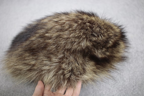 Size S | Vintage Raccoon fur hat {Vintage Raccoon… - image 7