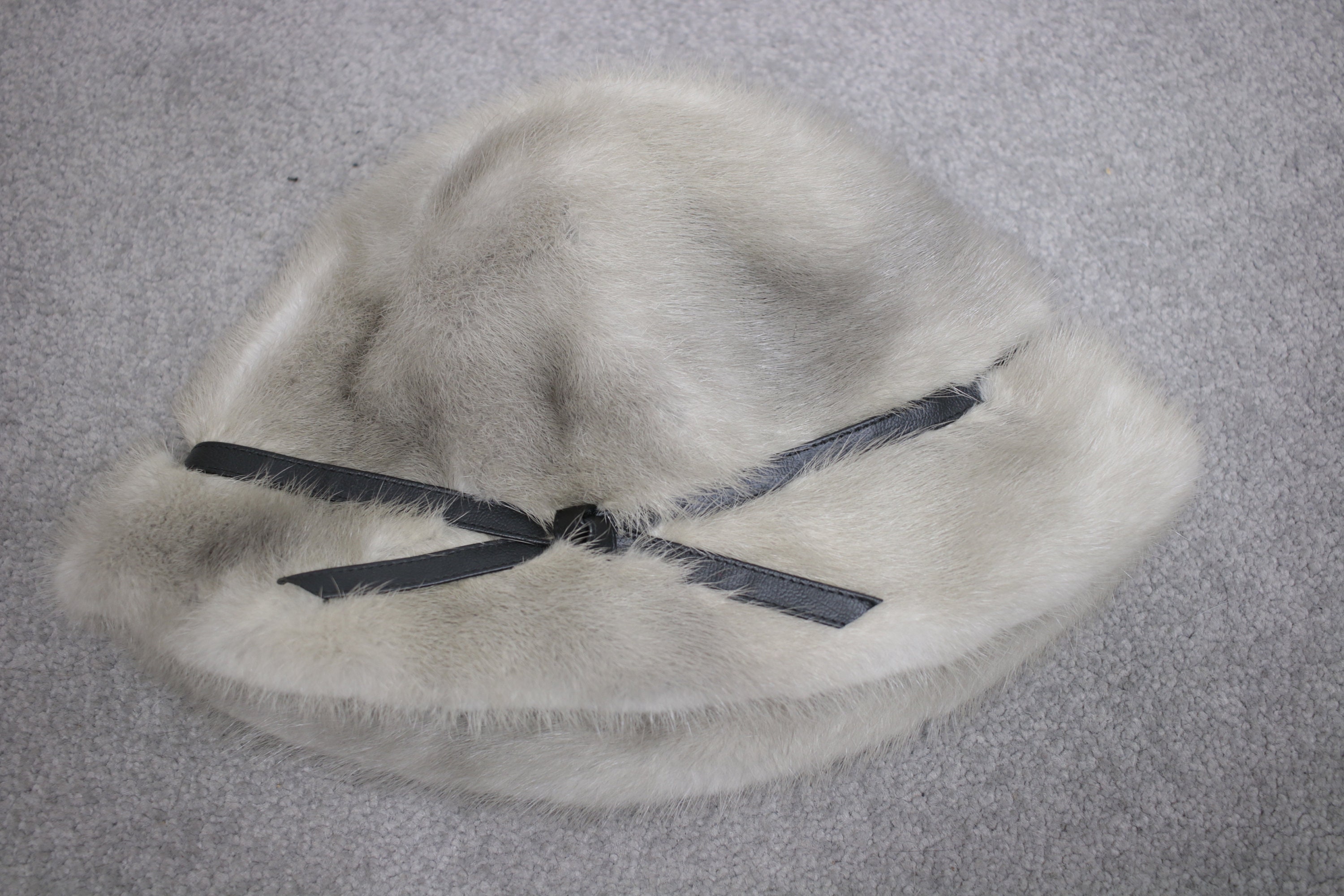 Size S | 1960s Sapphire Mink Fur Hat {vintage Mink Fur/real 