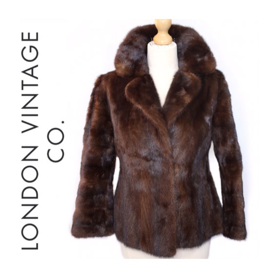Vintage mink fur coat.Mink fur jacket.hourglass fu