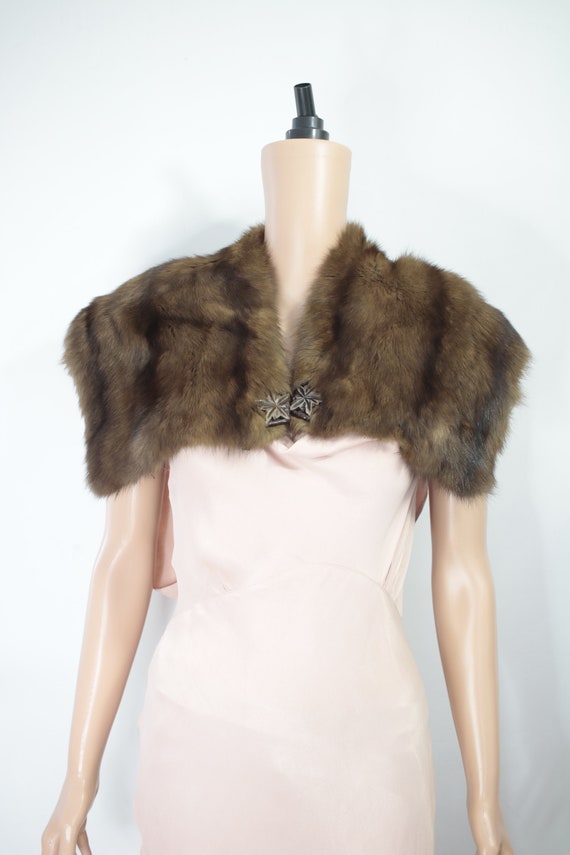 1930's-1940's Sable fur collar {Real fur,vintage … - image 2