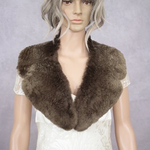 Vintage fur collar {Real fur,vintage fur, fur stole,ur wrap fur scarf,fur shawl,fur tippet,mad men collar,peaky blinders costume,teddy fur}