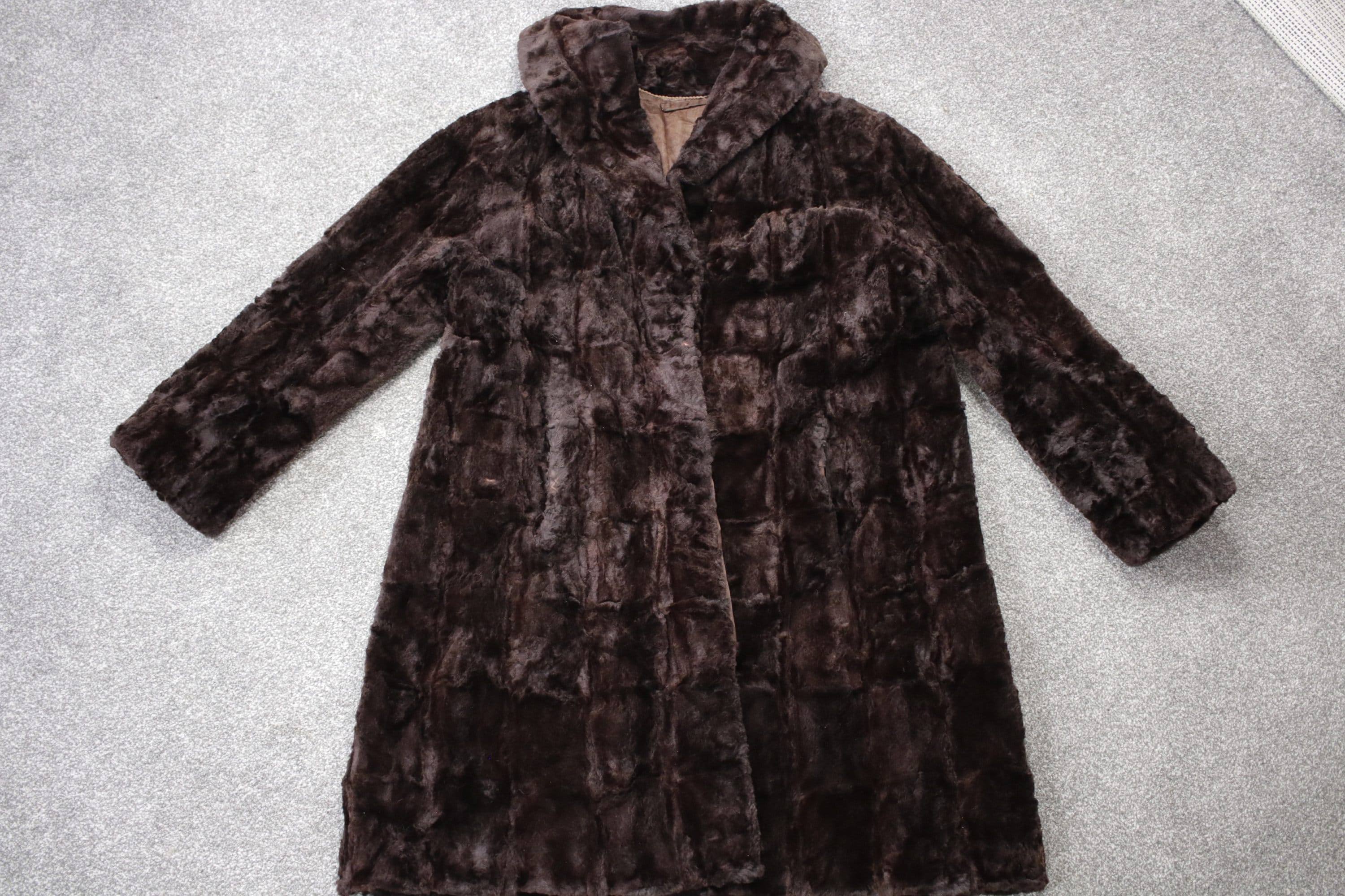 Size S | 1930s Mole Fur Coat {real Fur/vintage Fur/black Fur Size S | 1930s Mole Fur Coat {real Fur/vintage Fur/black Fur