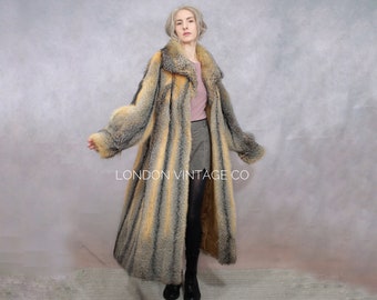 10.30 毛皮 フォックスファーコート ベージュ 11 ヴィンテージビンテージ サイズ XS-S | フード付きヴィンテージプラチナフォックスファーコート
