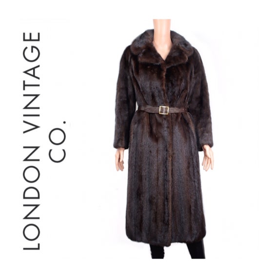 1970s luxury mahogany mink fur coat {Vintage mink