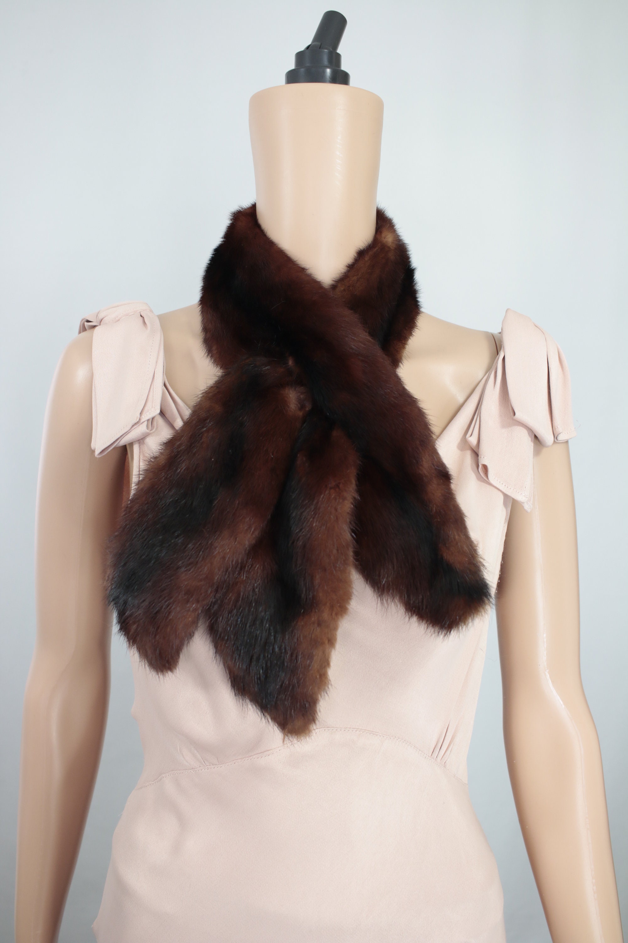 real fur scarves and wraps