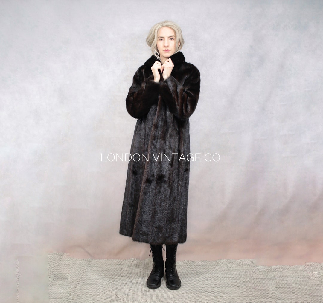 Manteau En Vison Saga Mink. Grande Luminosité. Taille 44