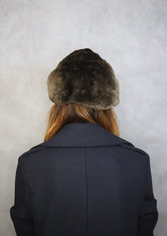 Size S | Vintage sheared fur winter hat  {Real fu… - image 4