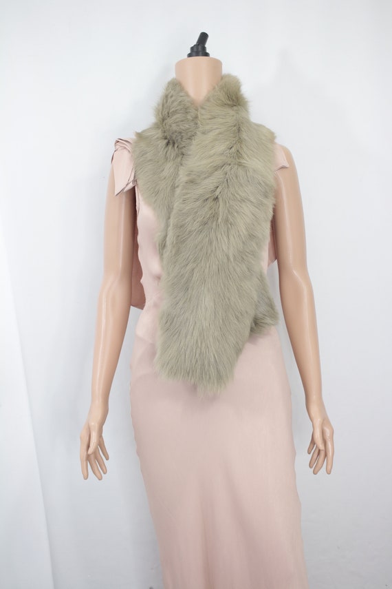 1930s-1940s taupe fox fur stole {Vintage fox fur/… - image 2