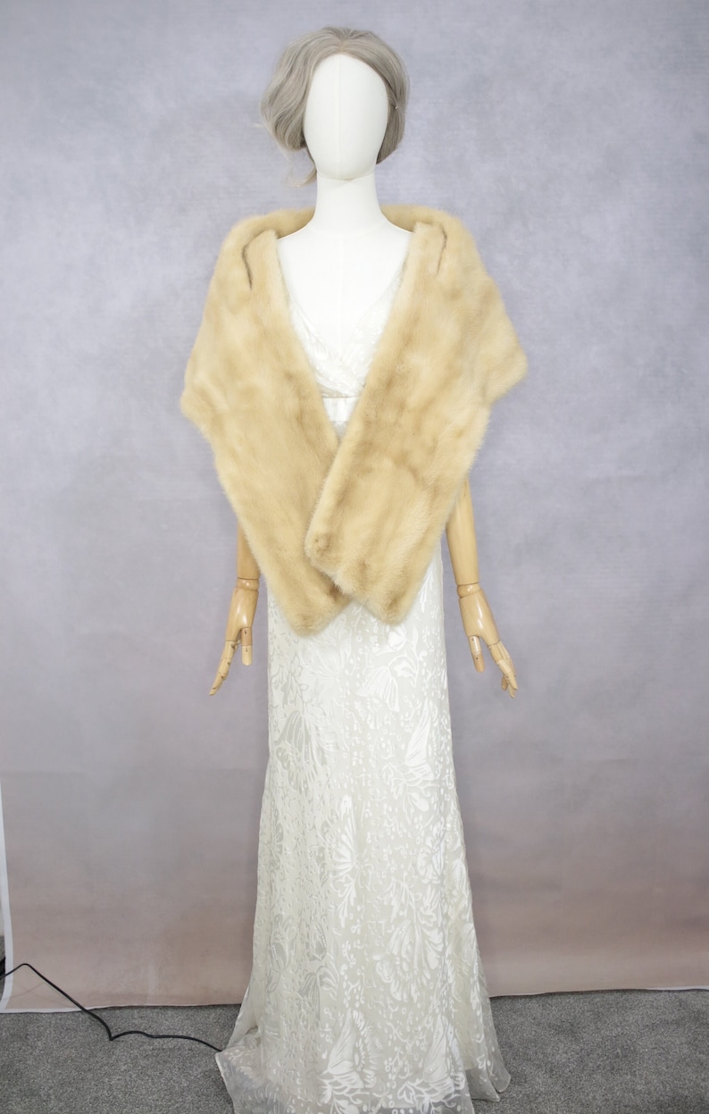 Size ML 50s60s Mink Fur Wrap vintage Mink Fur/real Mink Fur/mink Cape