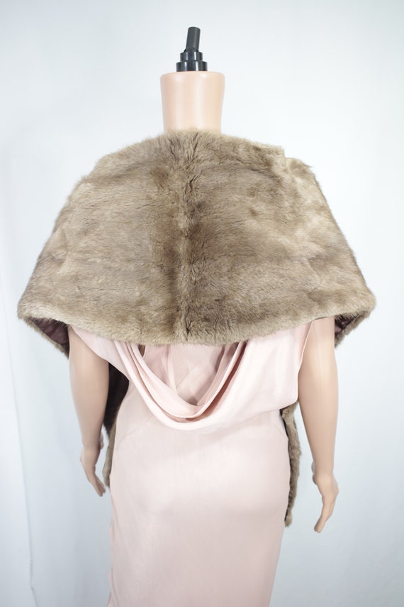 1950s-1960s musquash fur stole {Vintage fur/real … - image 3