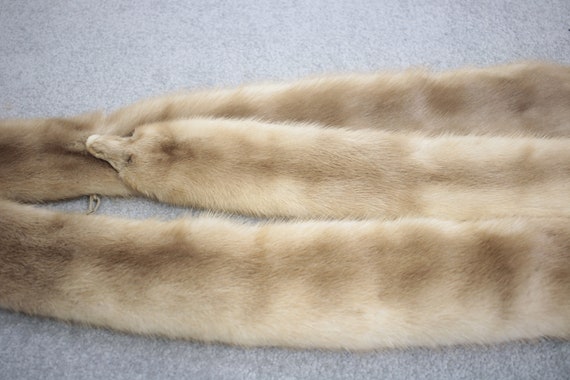 1940s-1950s blonde mink fur stole {Vintage mink f… - image 8