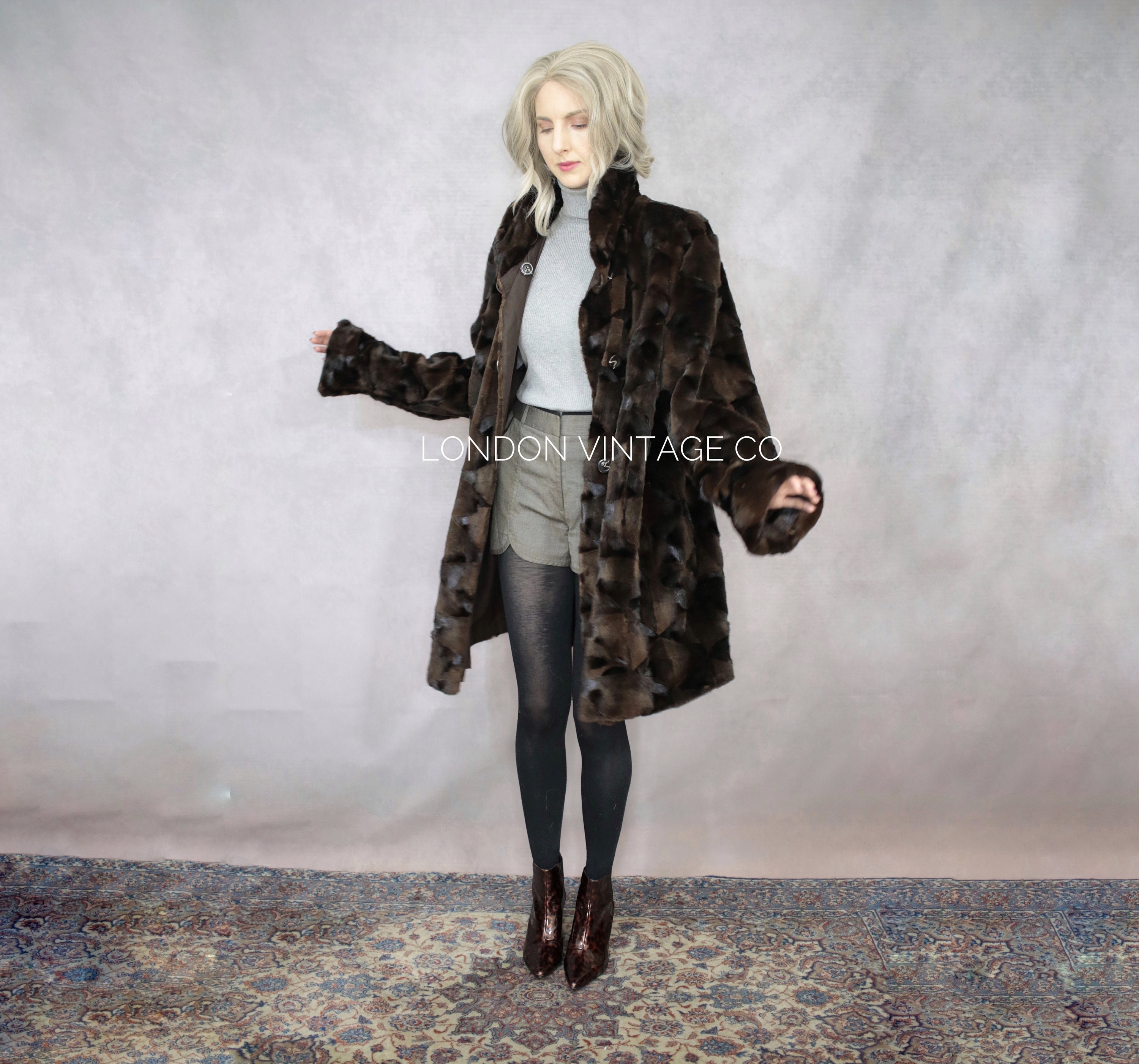 Reversible Mink Coat Etsy UK
