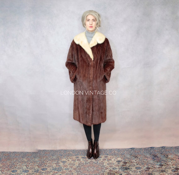 Size S Vintage Burgundy Ermine Fur Coat With Mink Fur Trim real Fur vintage Ermine Fur mink Fur Jacket vintage Fur Coat winter Fur Coat Etsy Israel