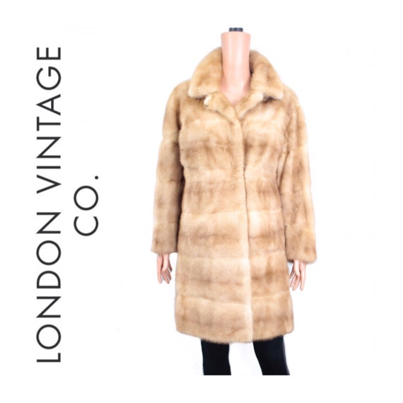 1960s brown mink fur coat {Vintage mink fur/real m