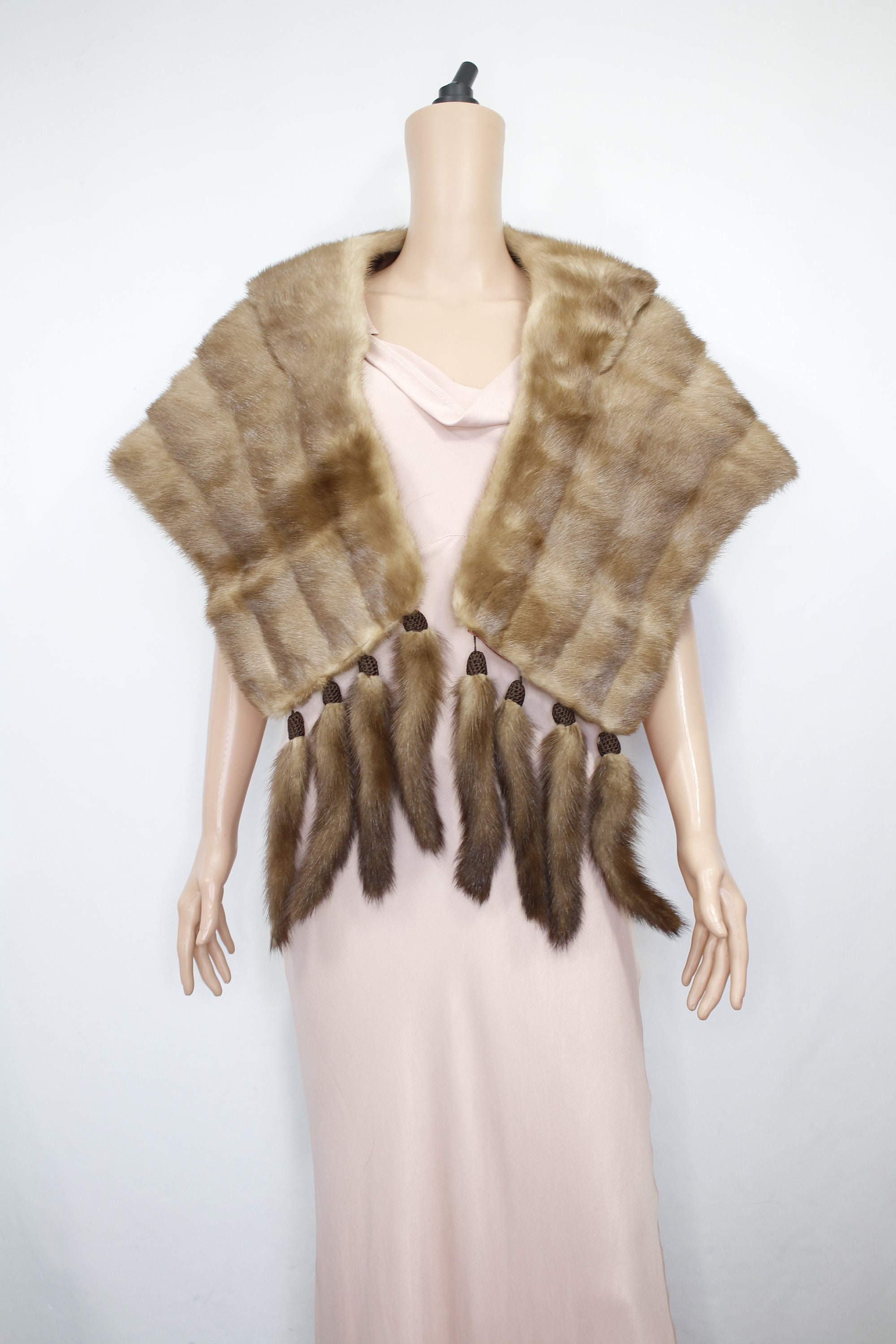 1950s-1960s Mink Fur Stole real Mink Fur/vintage Mink - Etsy UK