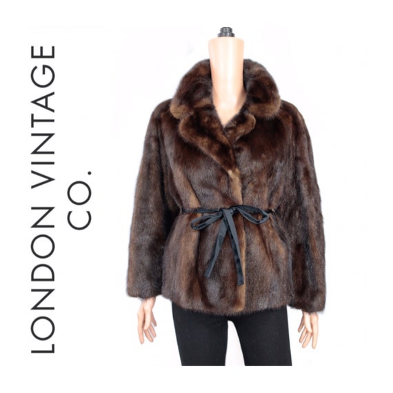 1960s-1970s mahogany mink fur coat {Vintage mink f