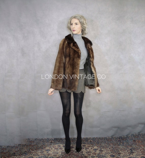 Size S | Vintage mink fur coat {Vintage mink coat/