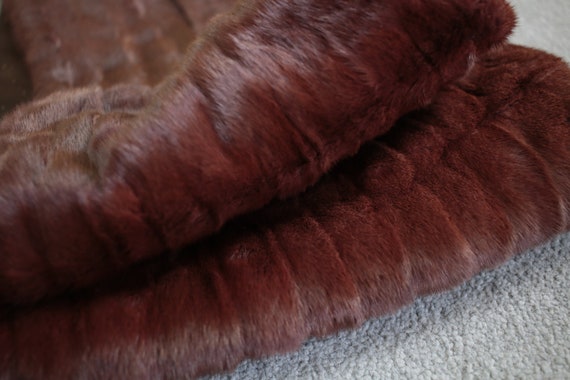 1950s-1960s red ermine fur stole {Real ermine fur… - image 9