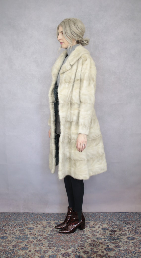 Size S | 5-in-1 Vintage grey mink fur coat {Vinta… - image 3