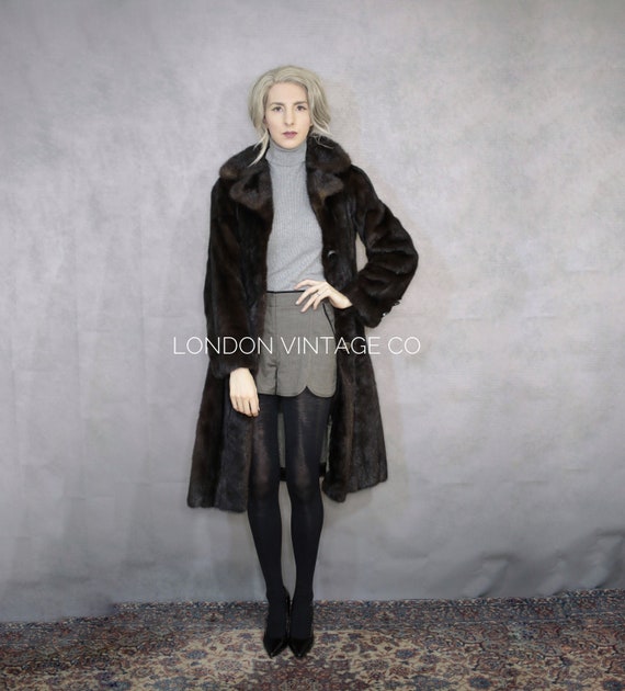 Size S | Vintage mahogany mink fur coat {Vintage m