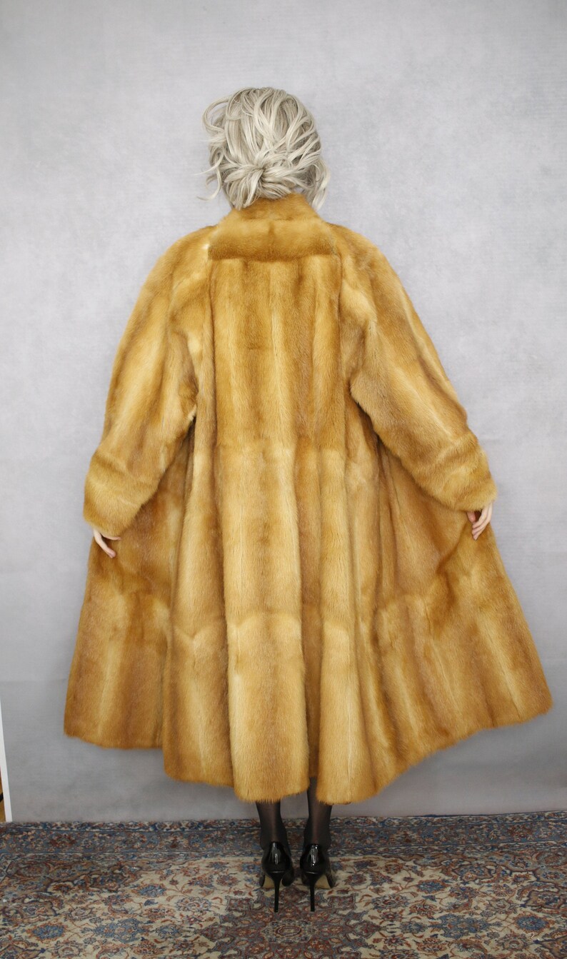 Size M Vintage gold fur coat Real fur coat/vintage fur coat Etsy