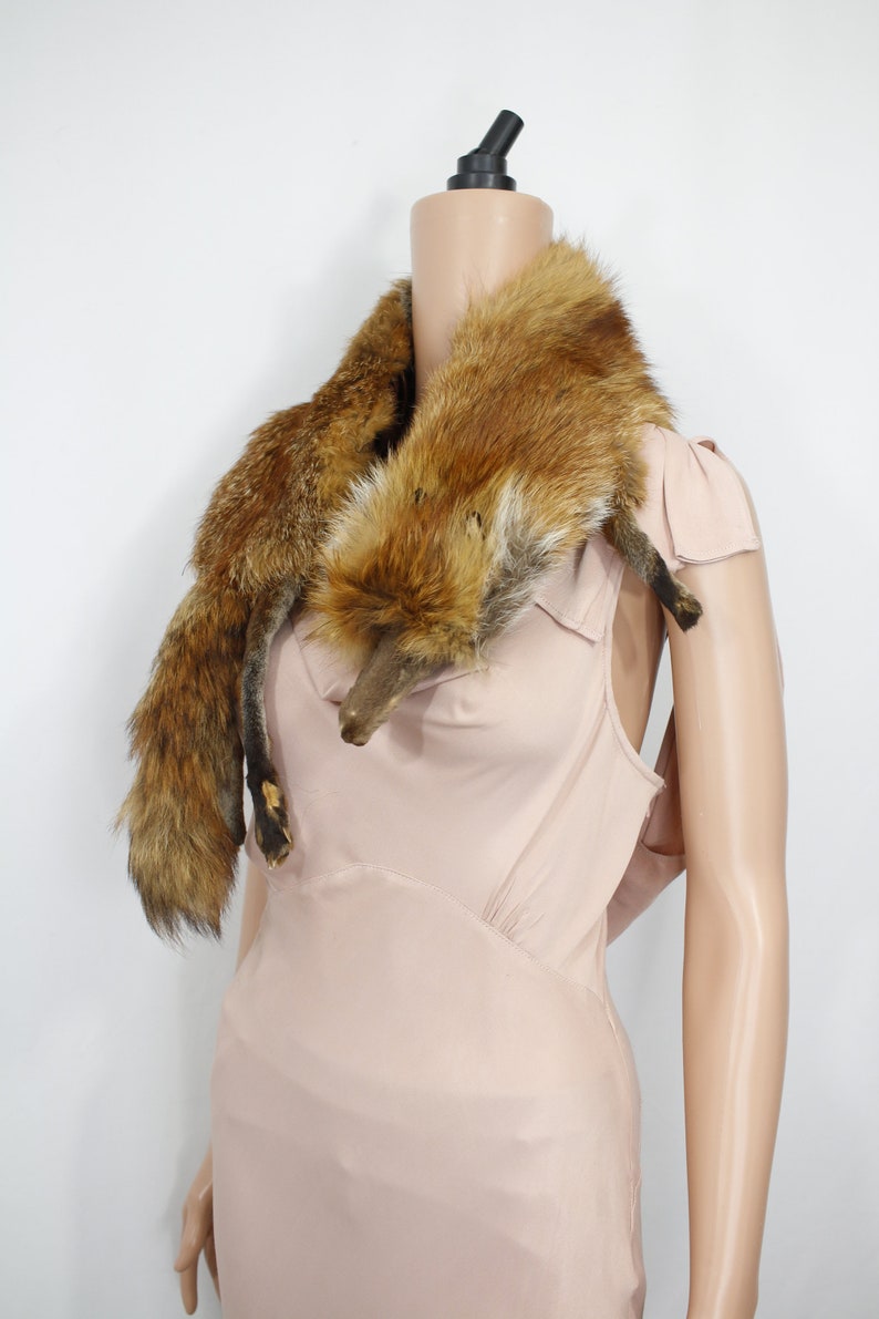 1930s1940s red fox taxidermy stole Vintage fox fur/real fox Etsy