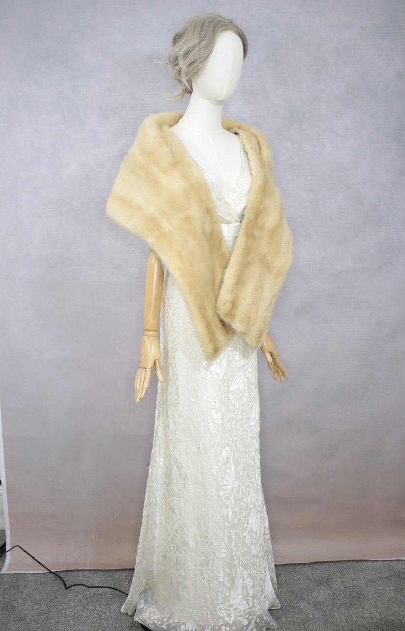 Size ML 50s60s Mink Fur Wrap vintage Mink Fur/real Mink Fur/mink Cape