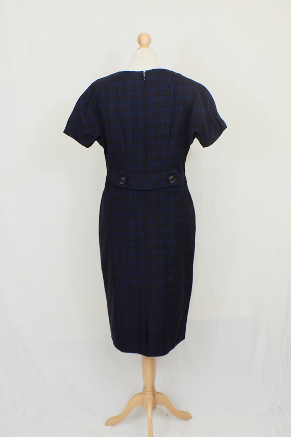 Vintage/retro 1950's/1960's dark blue/navy & dark… - image 4