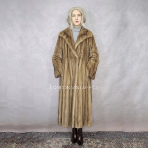 Size S | Vintage brown mink fur coat {Vintage mink fur/real mink fur/mink fur jacket/long mink coat/small fur coat/winter fur coat}