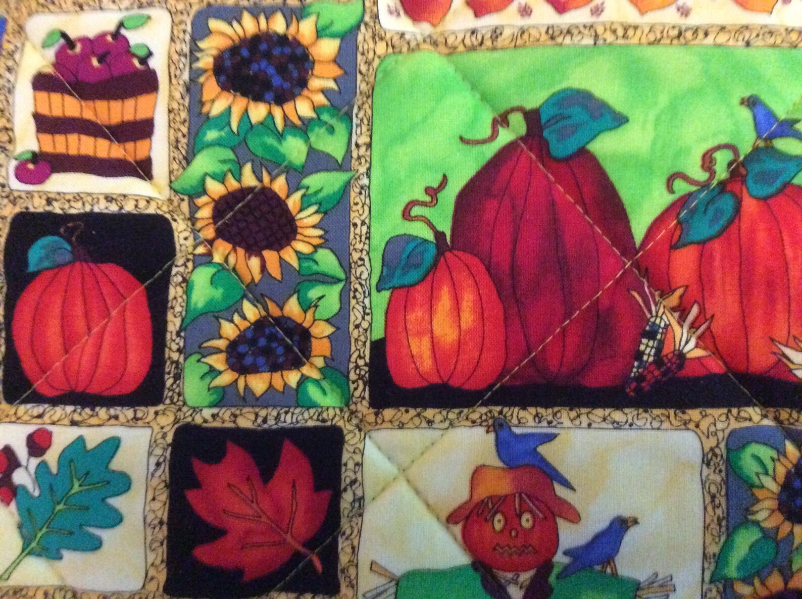 Fall Placemats.set of 4 Quilted Placemats.thanksgiving Etsy UK