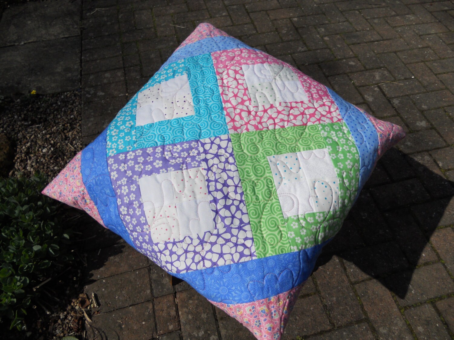Quillow.Modern Pink Quillow.Quilt. Throw.Patchwork Etsy
