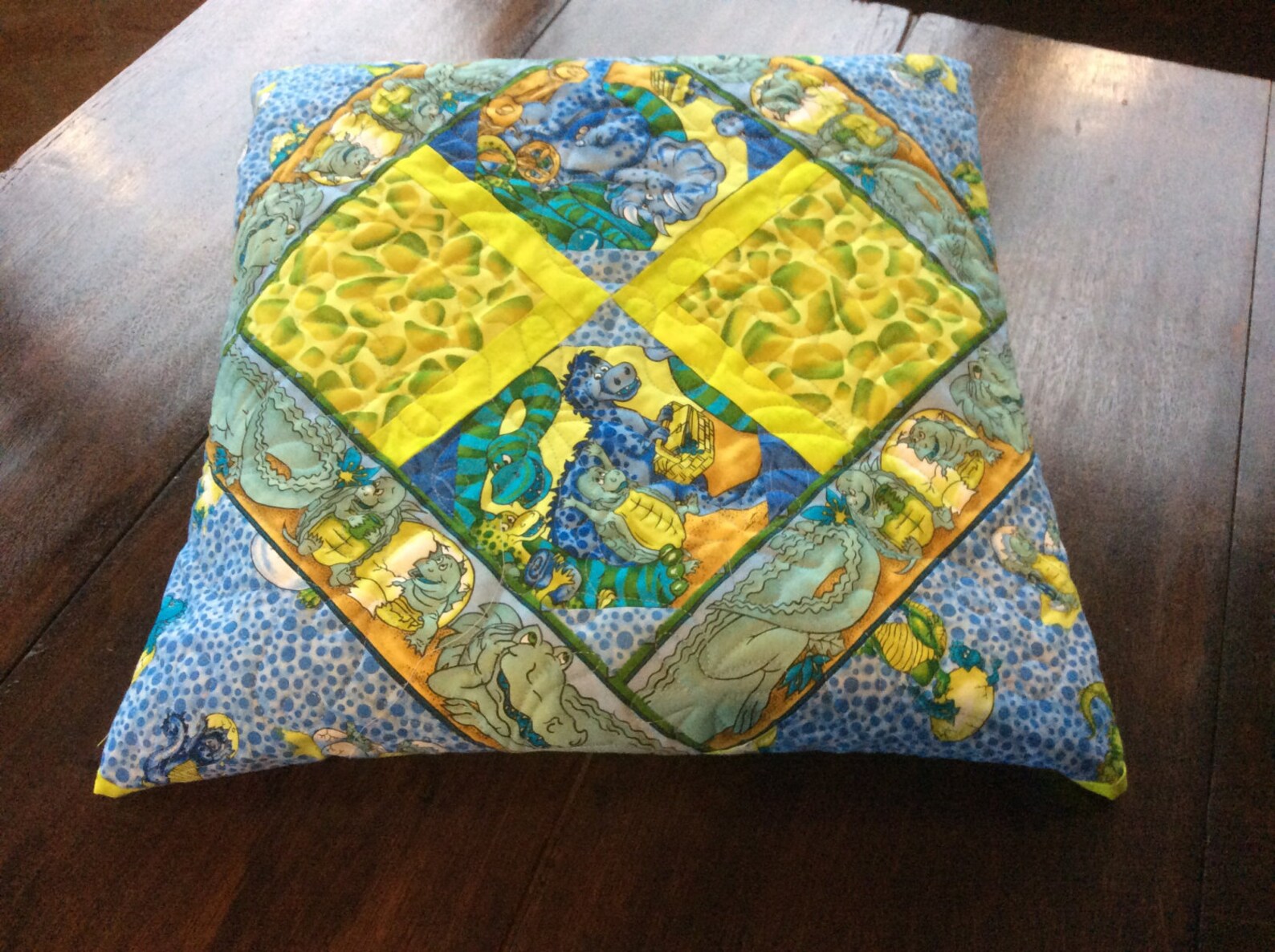 Handmade Quillow.modern.dinosaur Quilt.travel Quilt.gift.home Etsy