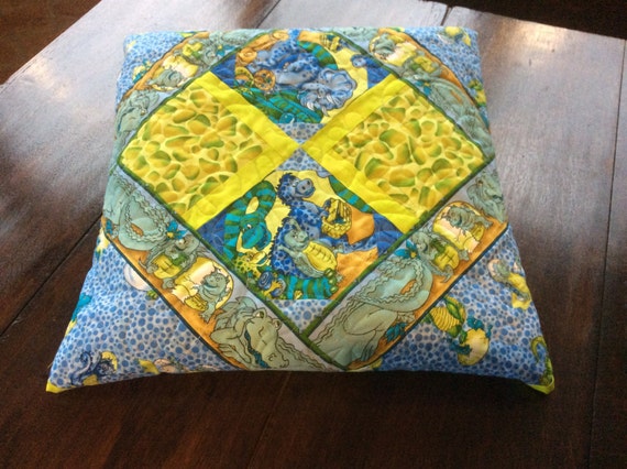 Dinosaurs Unique Handmade Patchwork Heirloom Cot Quilt