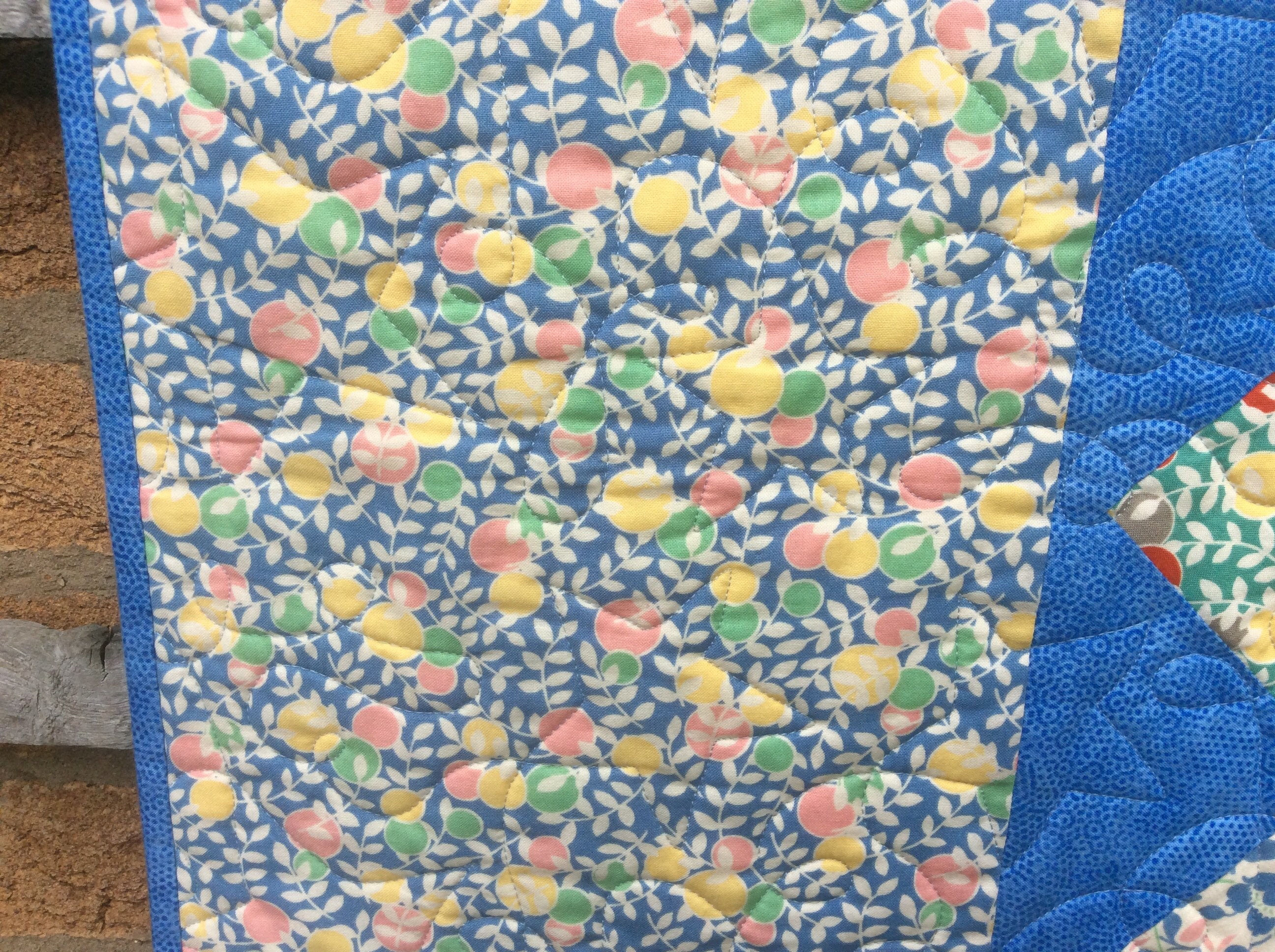 Modern Blue Handmade Quilt.patchwork Etsy