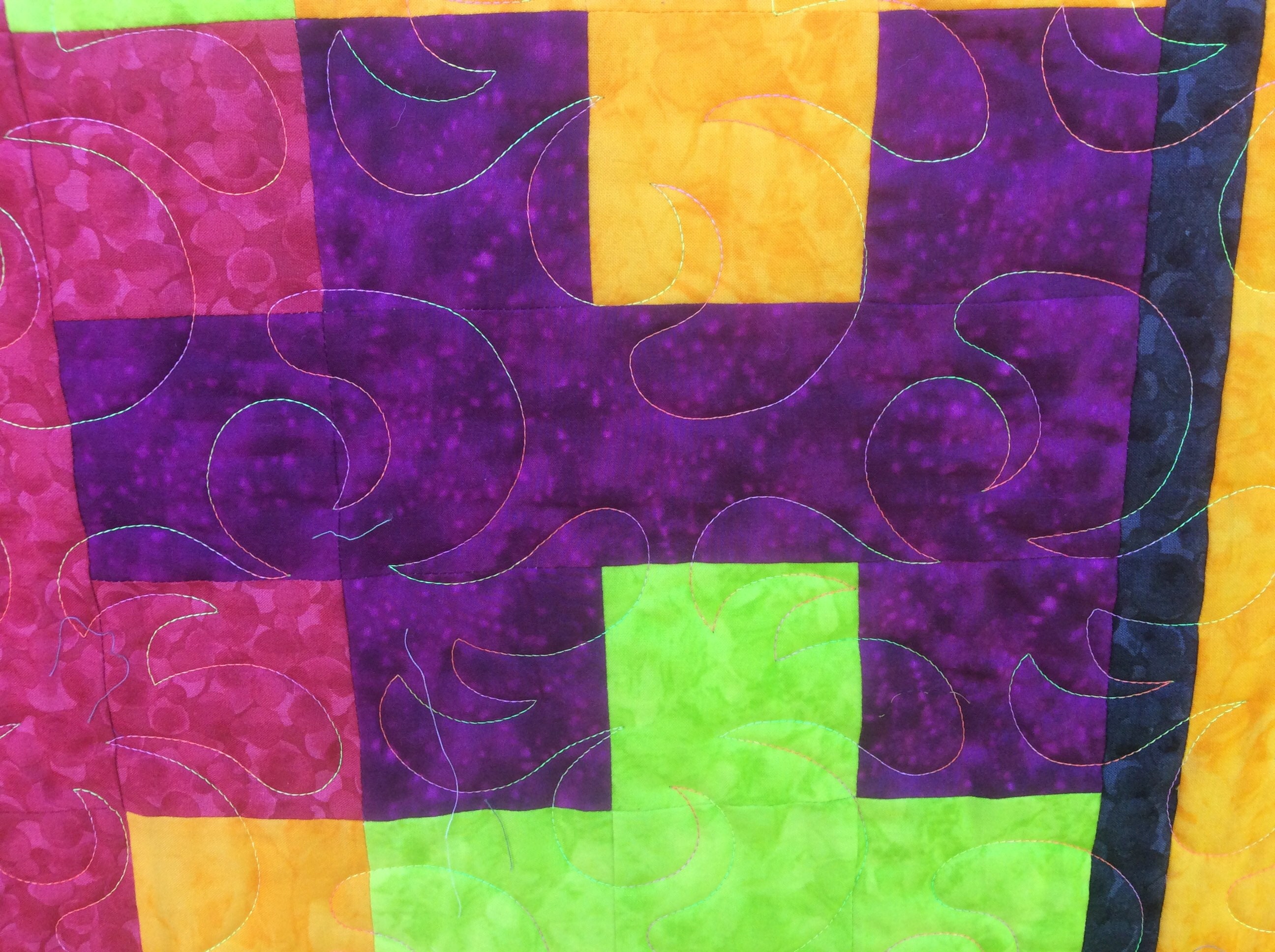 Jigsaw Quilt.Patchwork Quilt.Handmade Bright Quilt.Jig Saw Etsy