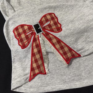 Santa Fringed Side Bow