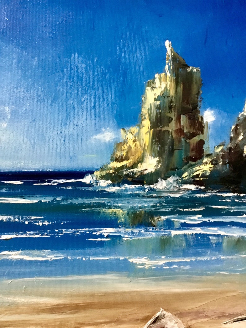 Large size seascape Sea coast painting Oil painting original Etsy