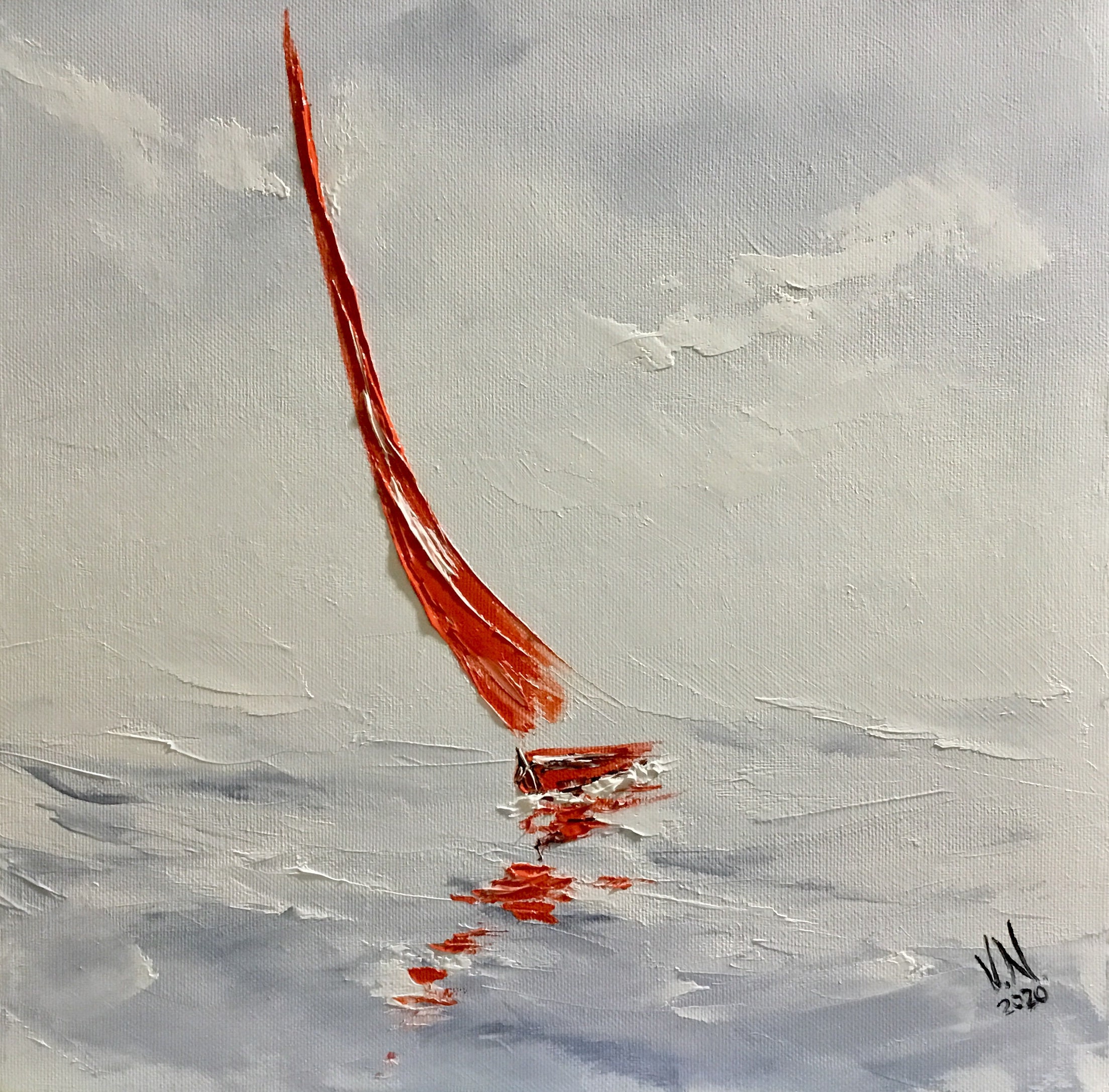 Kleine nautische Malerei für modernes Interieur Original Öl | Etsy