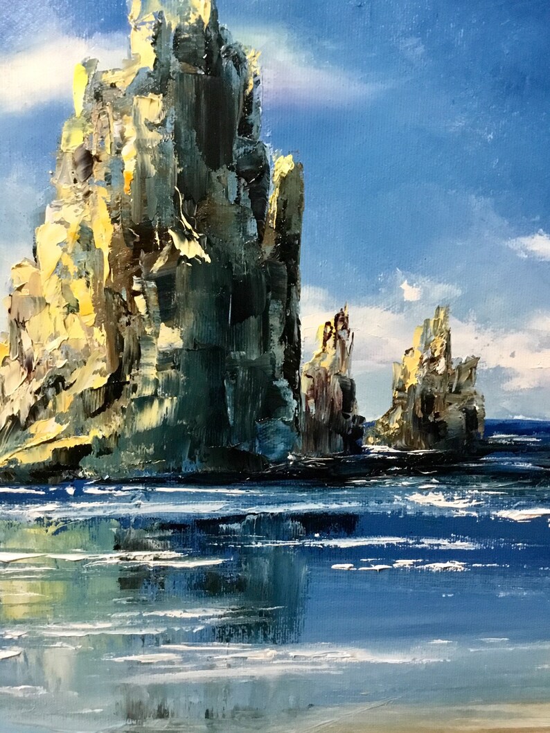 Large size seascape Sea coast painting Oil painting original Etsy